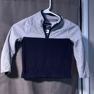 OshKosh B'gosh Kids Gray and Navy Quarter zip
